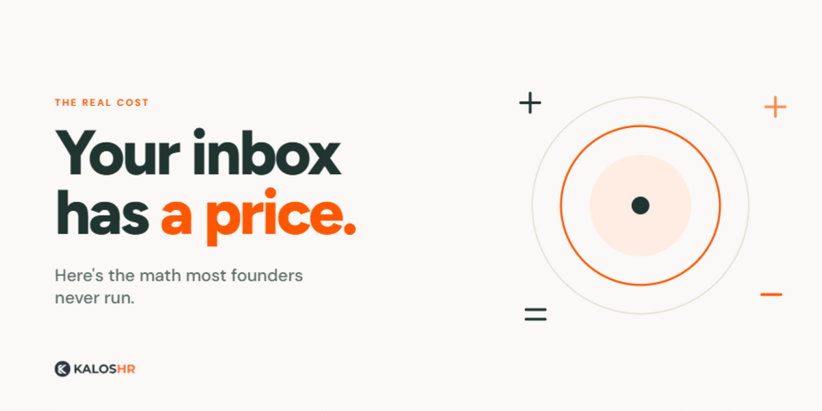 Hiring from your inbox has a price. Here's the math most founders never run.