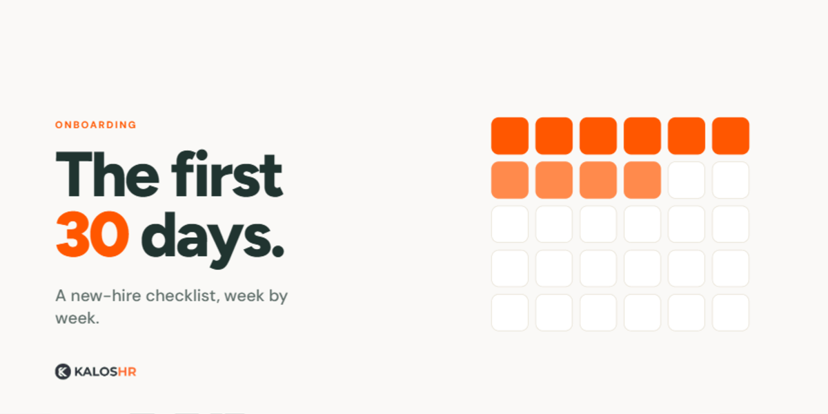 New hire onboarding checklist: the first 30 days that make people stay